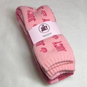 Juicy Couture Pink Boot Socks 4-10W 2 Pairs